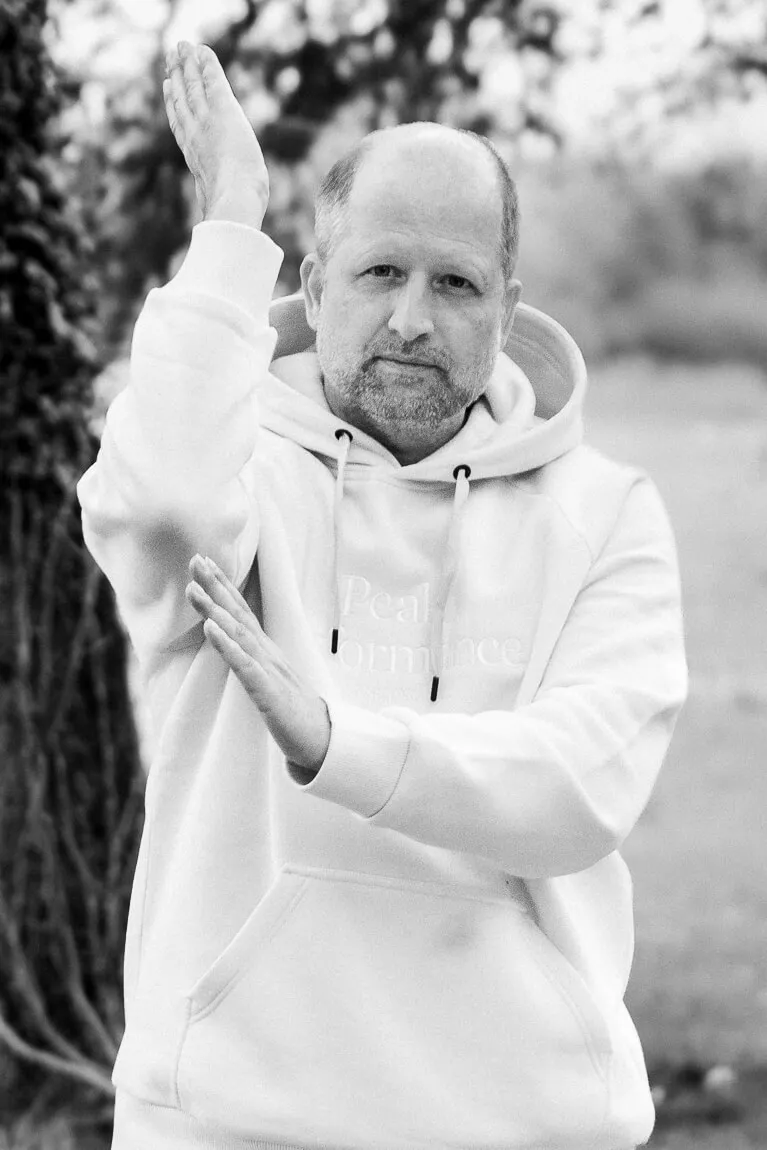 Christian Weidl in Kung-Fu-Haltung